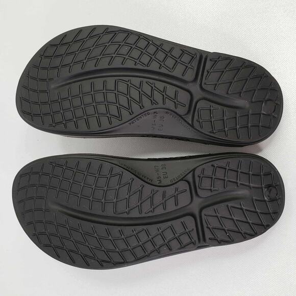 Oofos Ooahh Sandals Slides Black Women’s Size 7 Comfort Recovery - Picture 5 of 9
